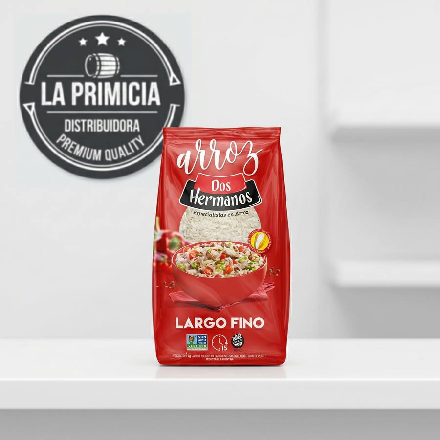 Arroz Largo Fino Dos Hermanos 1kg
