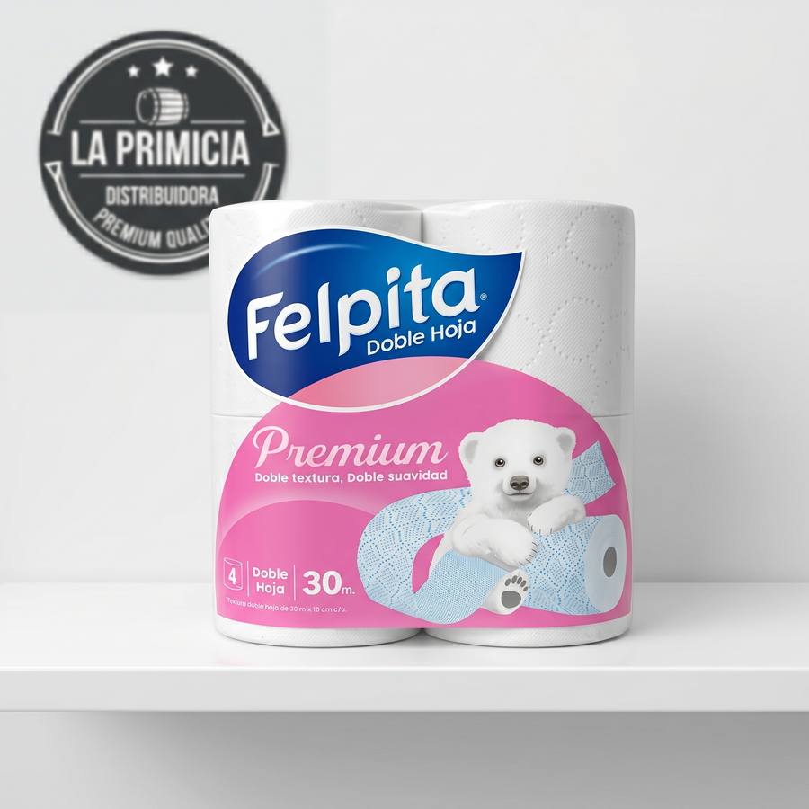 Papel Higienico Felpita Doble Hoja 4x30m